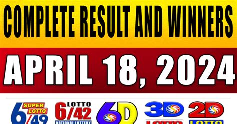 3D Swertres Results Thursday, 18 April, 2024 (04/18/2024) .